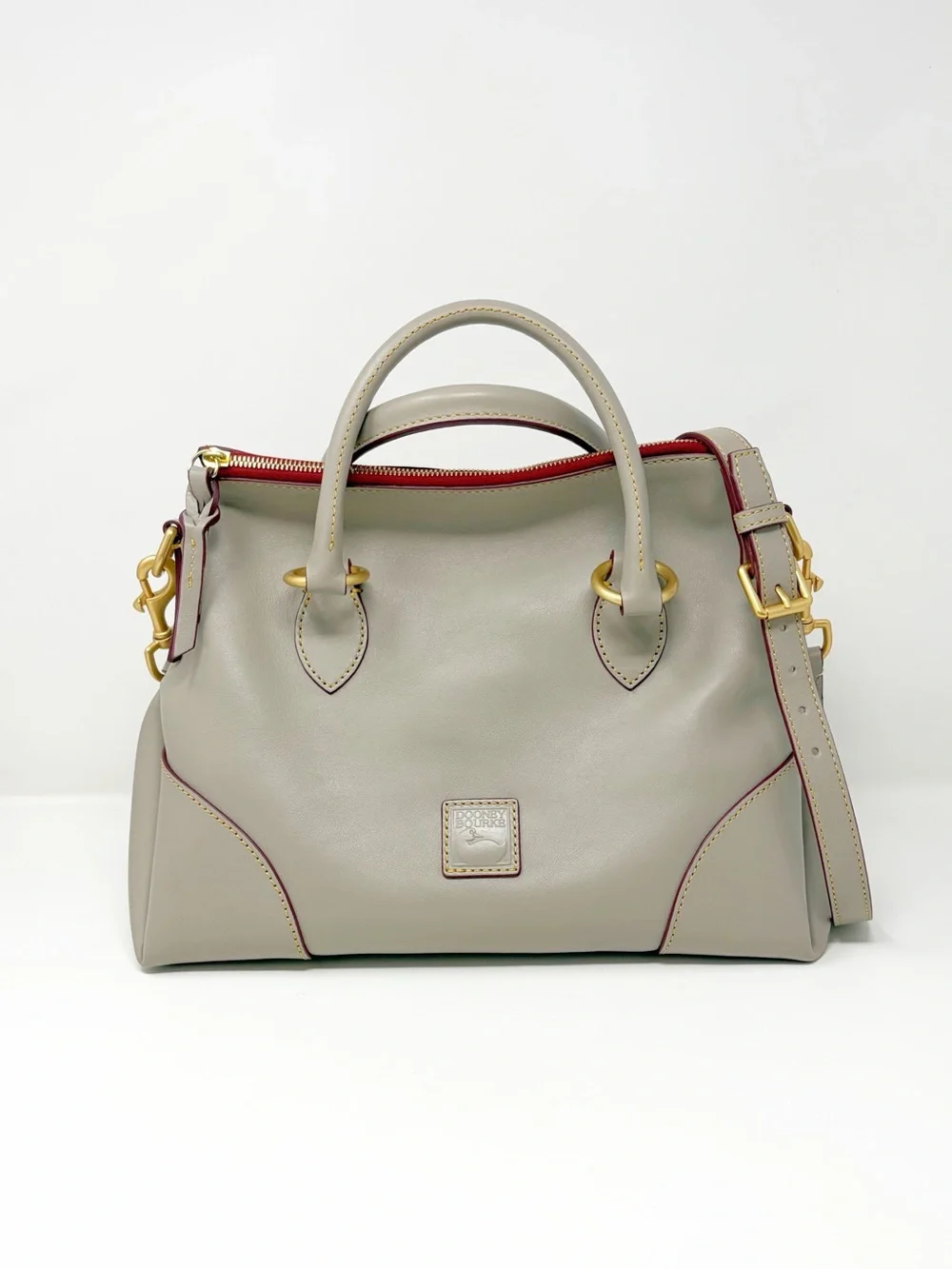 Dooney & Bourke Florentine Satchel 38 Rare Taupe Color